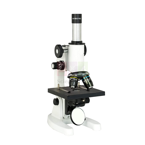 Student Microscope with Movable Condenser